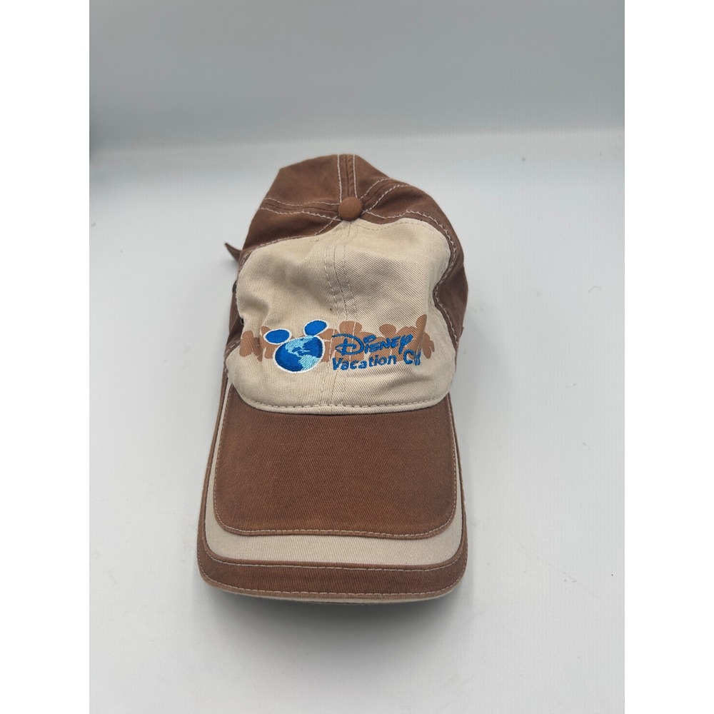 Disney Vacation Club DVC Member Hat Aulani Hawaii Brown Tan Adjustable Cap